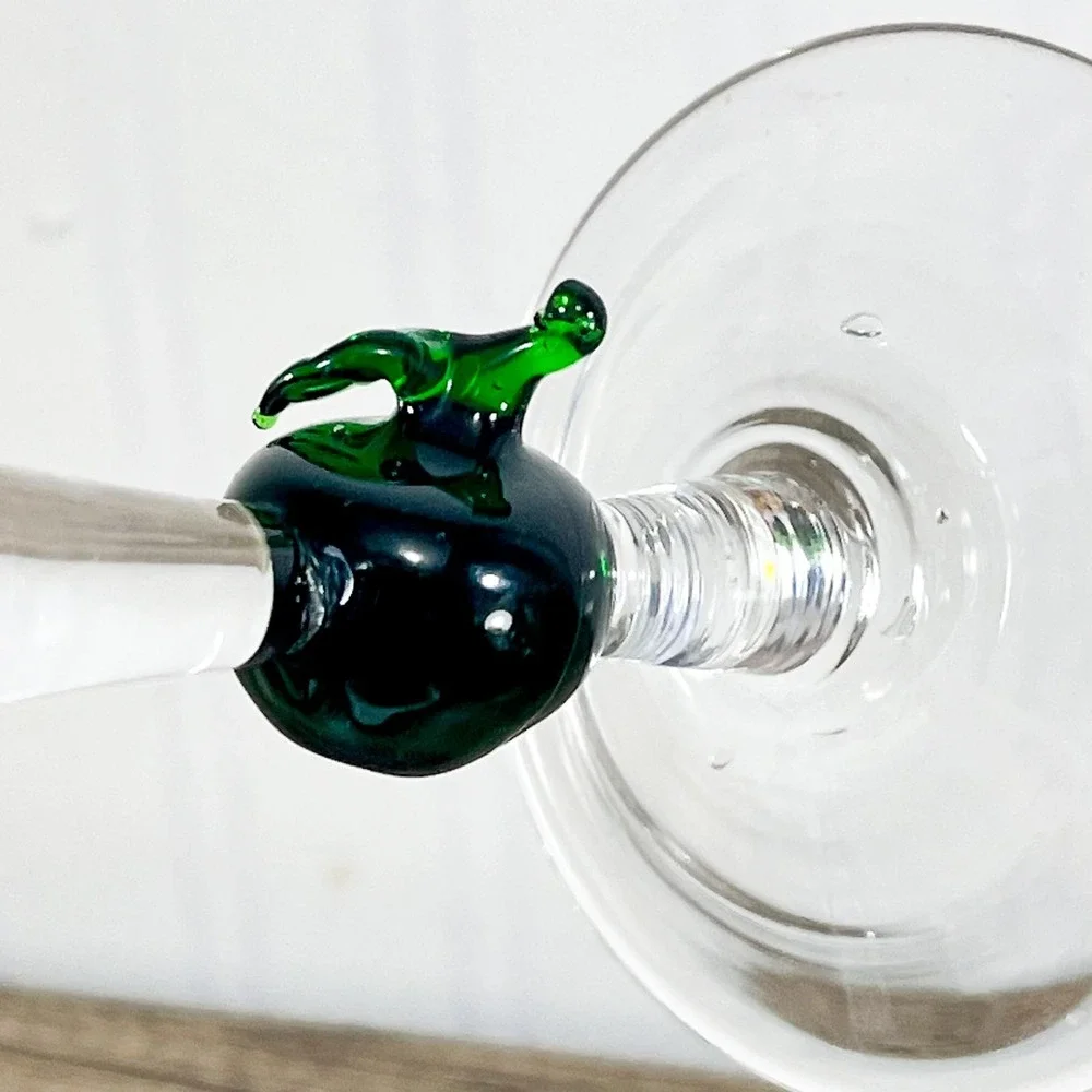 Vintage‎ Handblown Apple Martini Glass